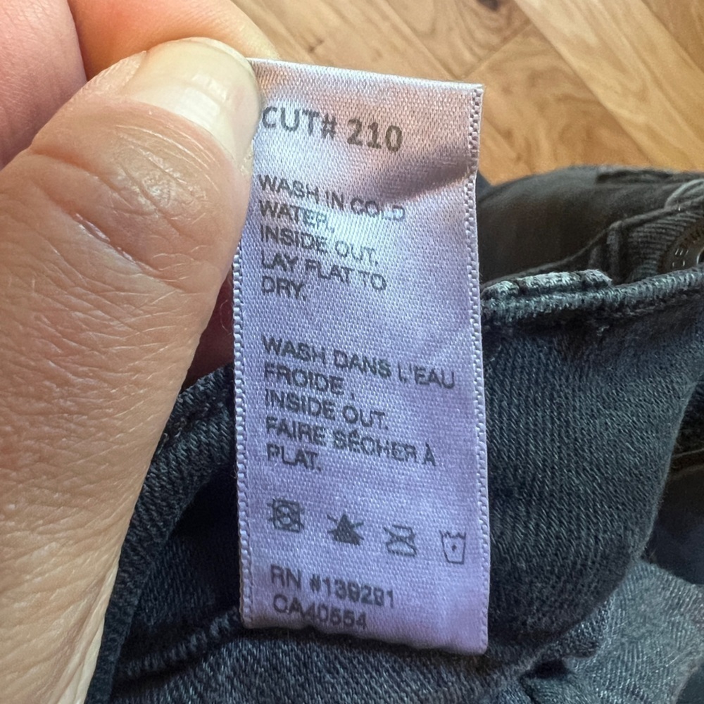 Baldwin Kansas City High Rise Crop Jeans “The Ten” Smoke Black Denim Women’s 29 - Picture 10 of 10